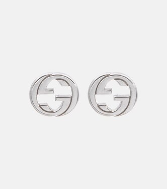 Boucles d'oreilles Interlocking G en argent sterling | Gucci