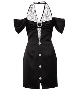 Robe en satin à dentelle | Rasario