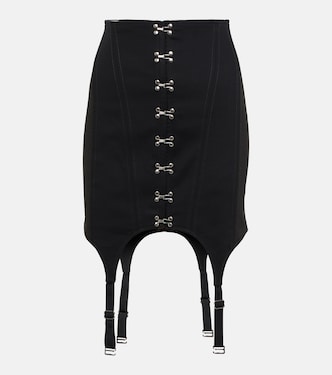 Minifalda de algodón de tiro alto | Dion Lee