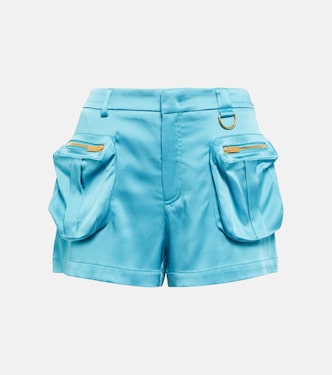 Low-rise satin shorts | Blumarine