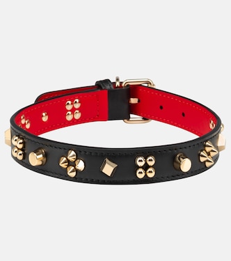 Loubicollar embellished leather dog collar | Christian Louboutin