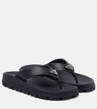 Soft Cage vinyl thong sandals | Prada