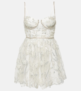 Sequined bustier minidress | Self-Portrait