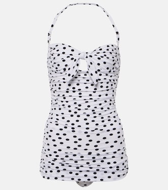 Polka-dot halterneck swimsuit | Dolce&Gabbana