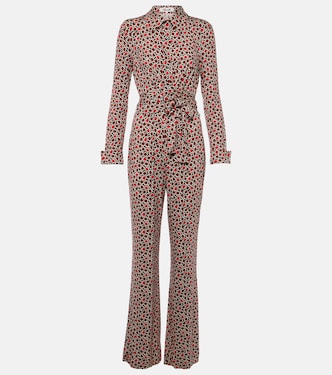 Michelle printed jersey jumpsuit | Diane von Furstenberg