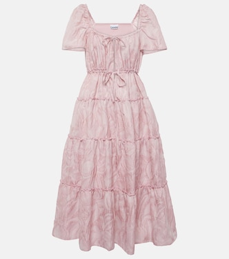 Robe midi en jacquard | Ganni
