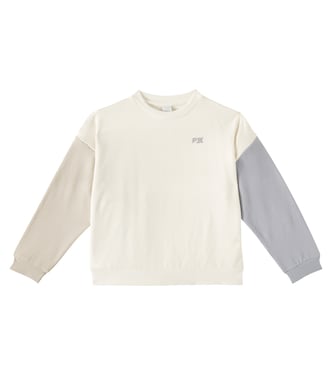 Colorblocked cotton-blend sweatshirt | Rylee + Cru