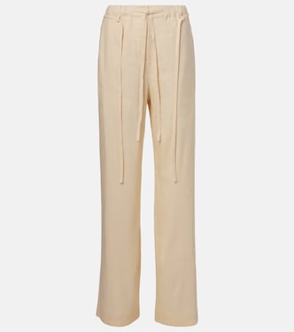 Pantalon droit White Label Magnus en lin | Proenza Schouler