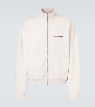 Logo cotton jersey track jacket | Balenciaga