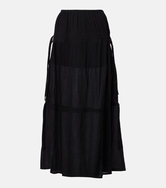 Falda larga de algodón | Toteme