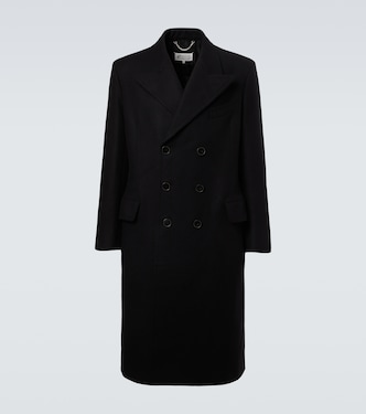 Double-breasted virgin wool coat | Maison Margiela