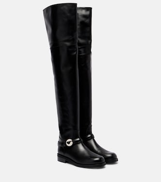 Overknee-Stiefel aus Leder | Coperni