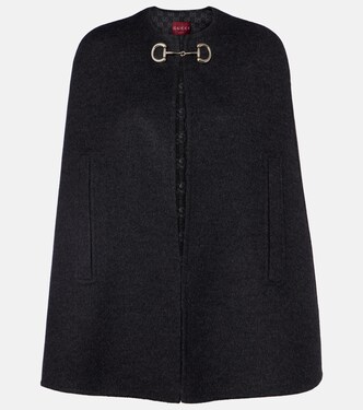 Cape Caban Horsebit aus Wolle | Gucci