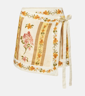 Floral linen beach cover-up | Agua by Agua Bendita