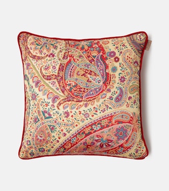 Pegaso paisley cotton cushion | Etro