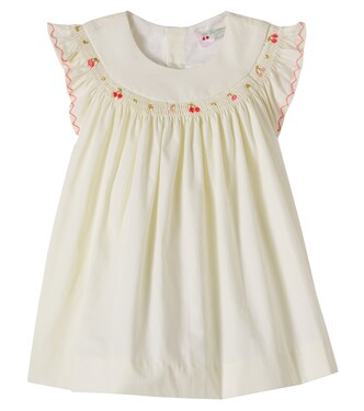 Baby Amantine smocked cotton dress | Bonpoint