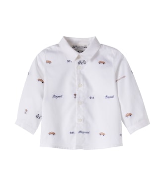 x Porsche Baby Malo cotton jacquard shirt | Bonpoint
