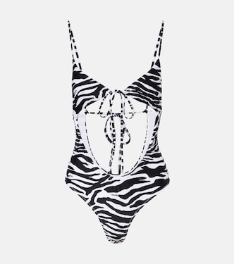 Badeanzug mit Zebra-Print | The Attico