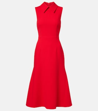 Midikleid Leontine aus Woll-Crêpe | Emilia Wickstead