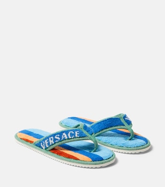 Sandalen aus Baumwollfrottee | Versace Home