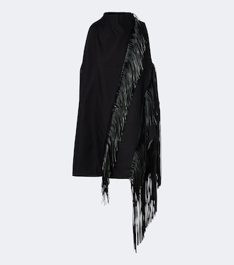 Fringed halterneck cotton top | Sportmax
