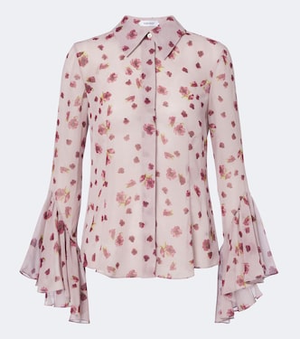 Wilma floral chiffon shirt | Markarian