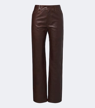 Leather straight pants | Lemaire