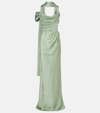 Nova Vixen scarf-detail satin gown | Vivienne Westwood