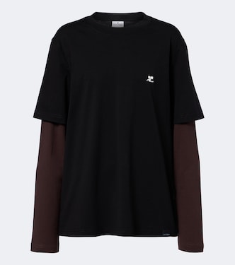AC Double Sleeve cotton T-shirt | Courrèges