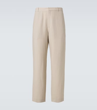 Toril linen-blend wide-leg pants | The Row