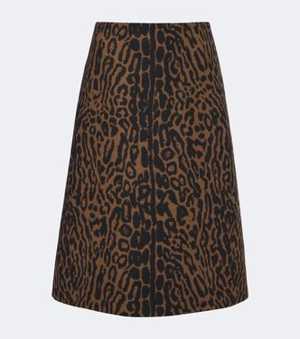 Gonna midi in lana vergine | Carolina Herrera