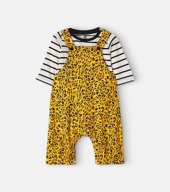 Baby Bedrucktes Set aus T-Shirt und Latzhose | Fábula