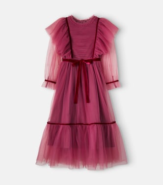 Vestido Emilie de tul con volantes y cinturón | C'era Una Volta