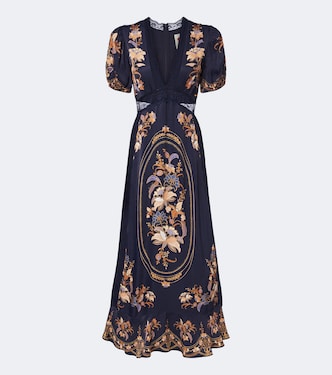 Lara floral lace-trimmed maxi dress | Farm Rio