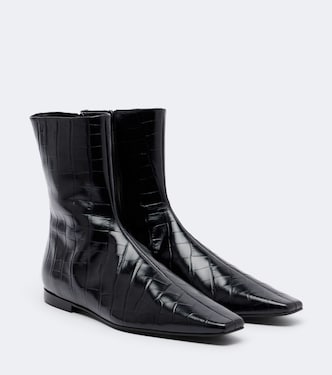 Ankle Boots aus Leder | Toteme