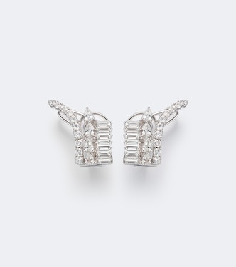 Y-Couture 18kt white gold earrings with diamonds | Yeprem
