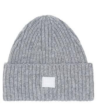 Face ribbed-knit wool beanie | Acne Studios Kids