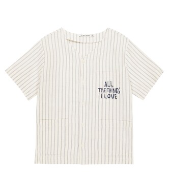 Striped cotton and linen shirt | The New Society