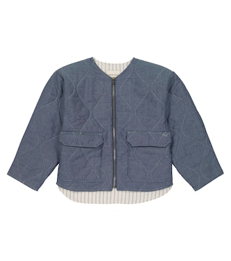 Quilted chambray jacket | The New Society