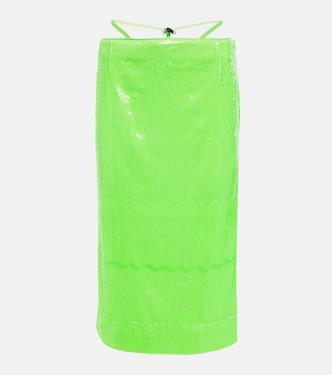 Embellished low-rise midi skirt | Rotate