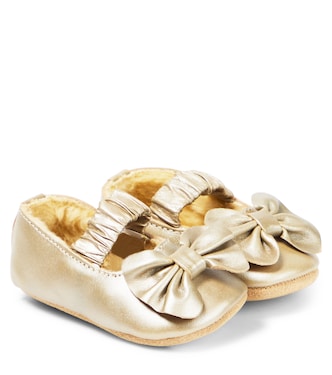 Baby Neni metallic leather ballet flats | Donsje