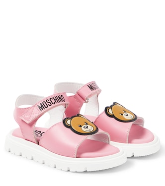 Sandalen Teddy Bear aus Leder | Moschino Kids