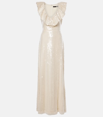 Ruffled sequined maxi dress | Rotate