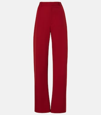 High-rise wool twill straight pants | Bottega Veneta