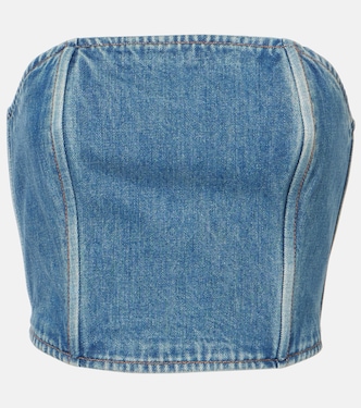 Denim tube top | Wardrobe.NYC