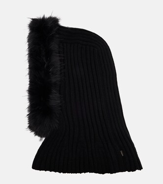 Naomi faux fur-trimmed hood | Goldbergh