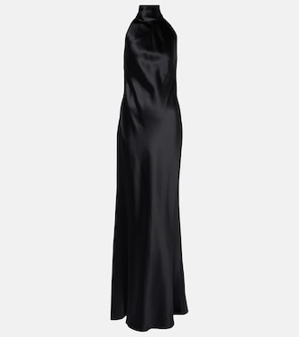 Chilton halterneck satin gown | Ralph Lauren Collection