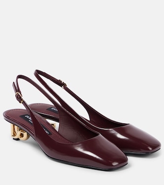 Slingback-Pumps Jackie DG 40 aus Lackleder | Dolce&Gabbana
