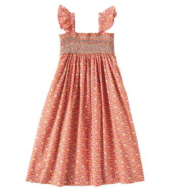 Frances smocked cotton dress | Bonpoint