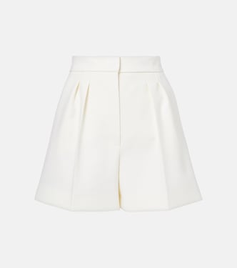Zic high-rise wool-blend canvas shorts | Max Mara
